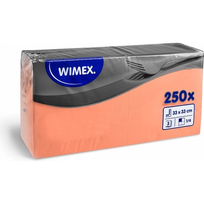 Wimex Ubrousek 3V apricot 250ks 33x33cm