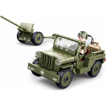 Sluban B0853 Spojenecký džíp a protiletadlové dělo