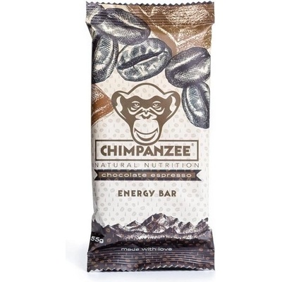 Chimpanzee Energy Bar čokoláda a espresso 55 g