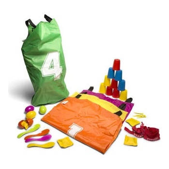 BS Toys Párty sada Party Kit skákací pytle, vajíčka, kelímky