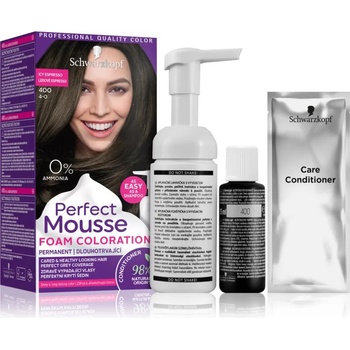 Image 1 of Schwarzkopf Perfect Mousse перманентната боя за коса цвят 400 Icy Espresso