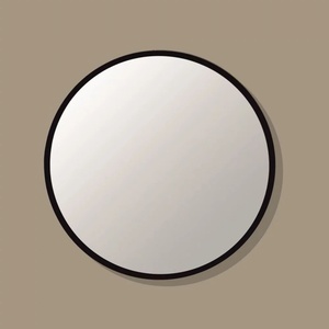 Inter Ceramic Кръгло огледало Inter Ceramic, черно, 80 см (1028/80)