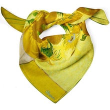 hedvábný šátek Sunflowers Vincent Van Gogh