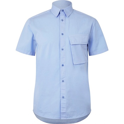 BELSTAFF Мъжка риза с къс ръкав BELSTAFF Scale Short Sleeve Shirt Mens - Sky Blue