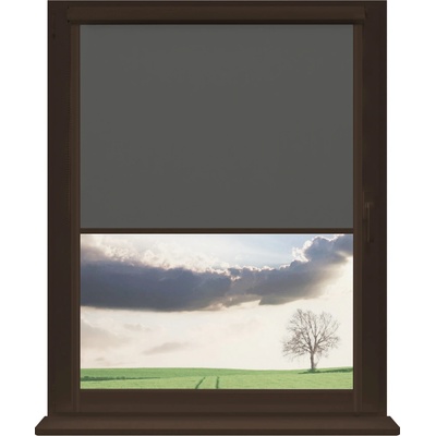 Dekodum Zatemňovací roleta v hnědé kazetě, Graphite 87 x 150 cm