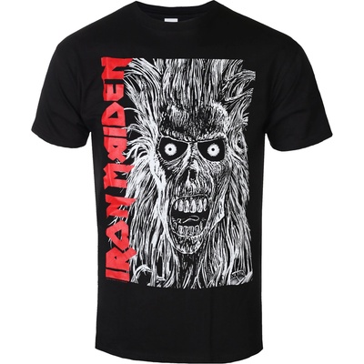 ROCK OFF Мъжка тениска Iron Maiden - Eponymous Face - Red Logo - ROCK OFF - IMTEE196MB