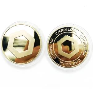 HARAHU Монета Chainlink - Златна KP13456