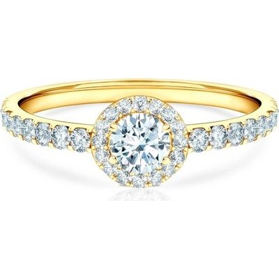 Savicki Zásnubný prsteň This is Love žlté zlato laboratórne diamanty TIL 7 LAB Z
