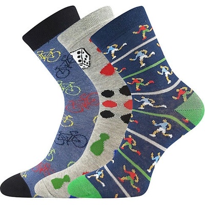 Boma 3PACK detské ponožky viacfarebné 057 21 43XIII mix B
