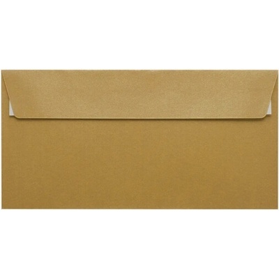 Metalická (perleťová) obálka zlatá DL (110x220mm) PS