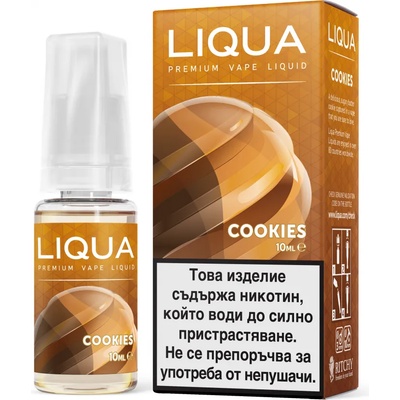 никотинова течност Liqua Elements - Cookies 6мг