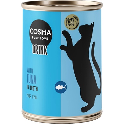Cosma 6х100г Cosma Drink, допълваща храна за котки - риба тон