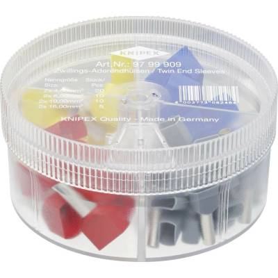 Knipex 97 99 909 sada dutiniek 4 mm², 6 mm², 10 mm², 16 mm² čiastočne izolované sivá, červená, modrá, žltá 45 ks Box