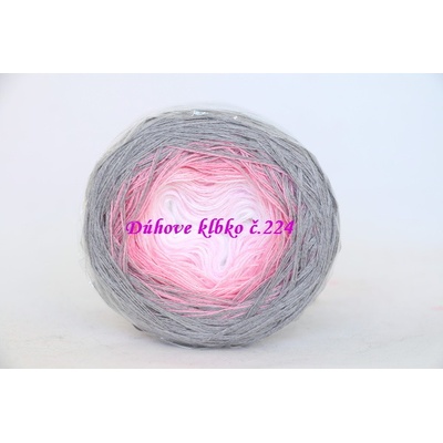 Duhové klubko růžový pastel 750 m