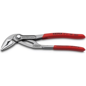 KNIPEX Клещи раздвижени Cobra ES, червена ръкохватка 180мм, Knipex (K8751180)