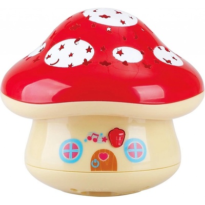 Teddies houba projekční plast na baterie se světlem zvukem v krabičce 17x17x15 cm