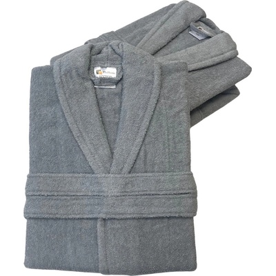 TiaHome Froté deluxe unisex župan Sivý