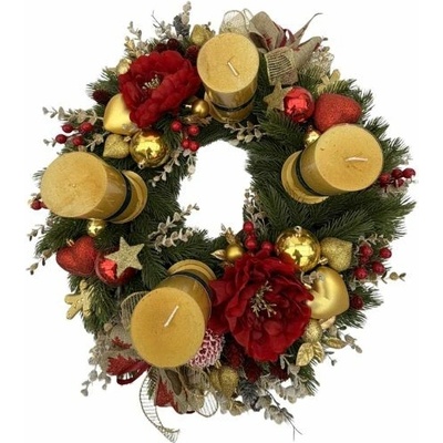 Adventný veniec Patrícia, priemer 50 cm