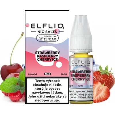 Elf Bar ELFLIQ Nic SALT Strawberry Raspberry Cherry Ice 10 x 10 ml 20 mg