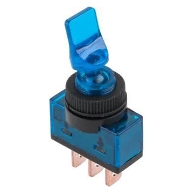 CABLETECH Prepínač páčkový ASW-14D 3pin modrý