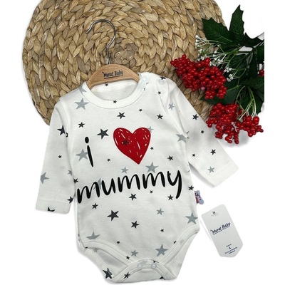 Боди за бебе I love Mom