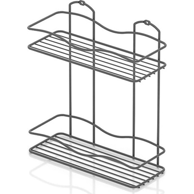 TEKNO TEL Поставка за баня tekno tel bk-012b 2 нива черно (7777150032)
