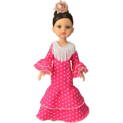 Paola Reina Carol tanečnice flamenca růžové šaty