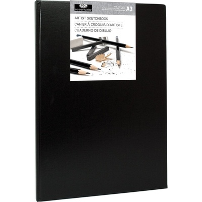 Royal & Langnickel Hardbound Скицник 80 A3 110 g Black (RHSB-A3)