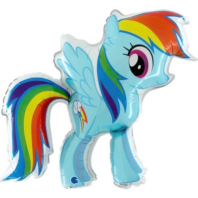 Grabo Balónek fóliový My Little Pony duhový Dash 84 cm