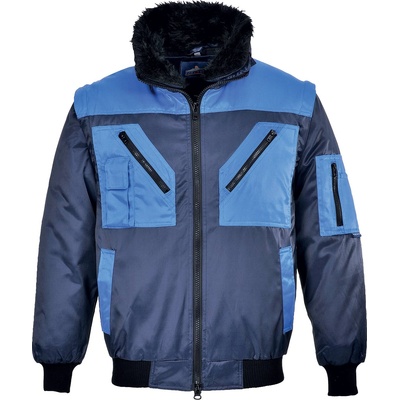 Portwest pj20 / Изолирано водоустойчиво пилотско яке 4в1 - тъмносиньо/синьо 5xl (pj20nar5xl)