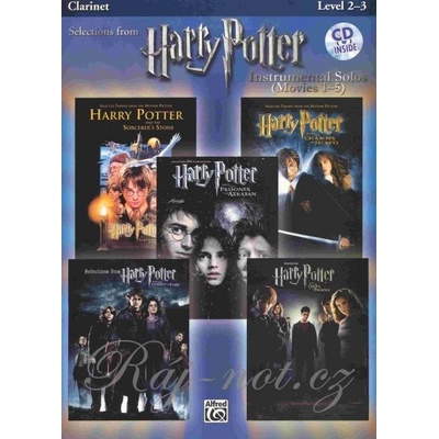 HARRY POTTER selections from movies 1-5 + CD pre klarinet