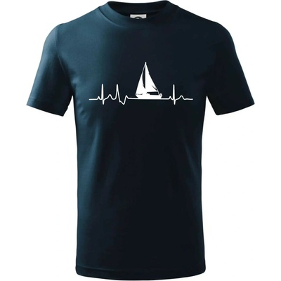 EKG plachetnica tričko detské tmavomodrá