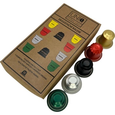 Uniqcaps Degustační balení Nespresso kapsle 10 ks