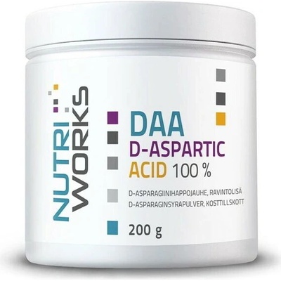 Nutri Works DAA D-asparágová kyselina 100% 200 g