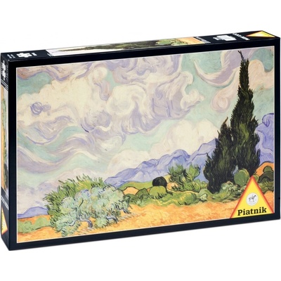 Piatnik V. Gogh Pšeničné pole s cypřiši 1000 dílků