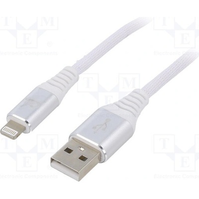Gembird CC-USB2B-AMLM-1M-BW2 USB 2.0 zlacený 1m bílý