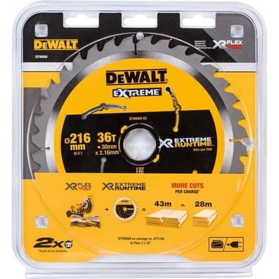 DeWALT DT99569 XR FLEXVOLT pílový kotúč 216 x 30 mm, 36 zubov
