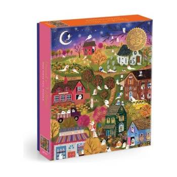Galison Joy Laforme Spooky Village 1000 Piece Foil Puzzle | Galison