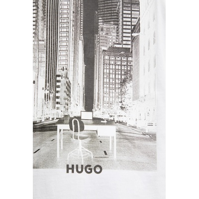 HUGO Памучна тениска HUGO Deyss (50553755)