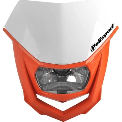 POLISPORT přední světlo model HALO (žárovka halogenová) barva bílá/oranžová