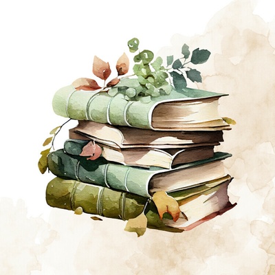 Plagát, Obraz - Cozy Autumn Books, Saskia Michele, 40 × 40 cm