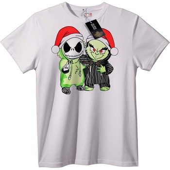 NOONEBRAND Halloween тениска Санта Череп и Чудовище - XS, Black