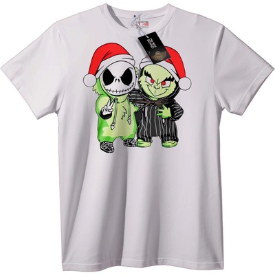 NOONEBRAND Halloween тениска Санта Череп и Чудовище - XS, Black