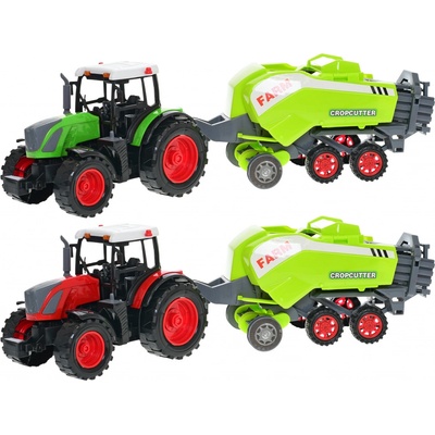 Mikro trading Traktor s vlečkou 50 cm balíkovač slámy na setrvačník