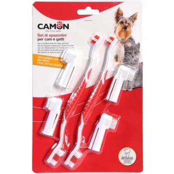 Camon Set of toothbrushes - Четки за зъби комплект за кучета и котки