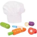 Bigjigs Toys Дървен комплект Bigjigs - Зеленчуци за рязане (BJ649) - baby