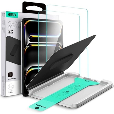 ESR IPAD Pro 11 (2025) ESR ULTRAFIT защитно стъкло 2бр. 2.5D, 9H + рамка, TRANSFER GP-178748 (GP-178748)