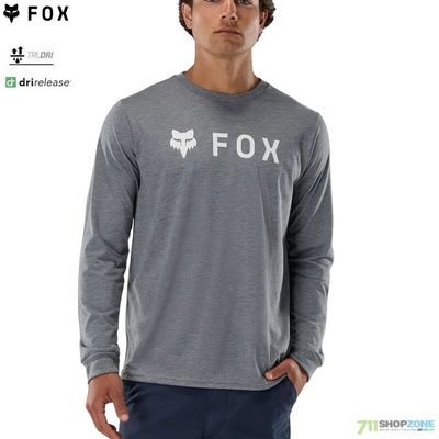 Fox Absolute Original Dri-Release LS Tee sivá