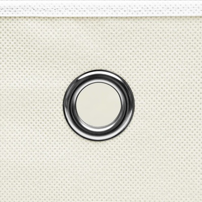 VidaXL Úložné boxy 4 ks bílé 32 x 32 x 32 cm textil