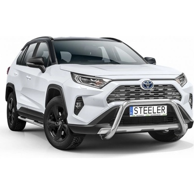 STEELER Predný ochranný rám nízký nerez, Toyota Rav4 V, 2018- ,